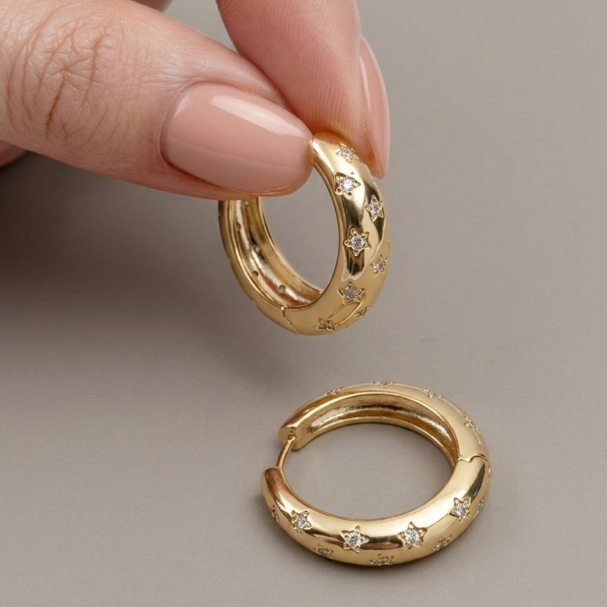 GOLDEN STAR OHRRING